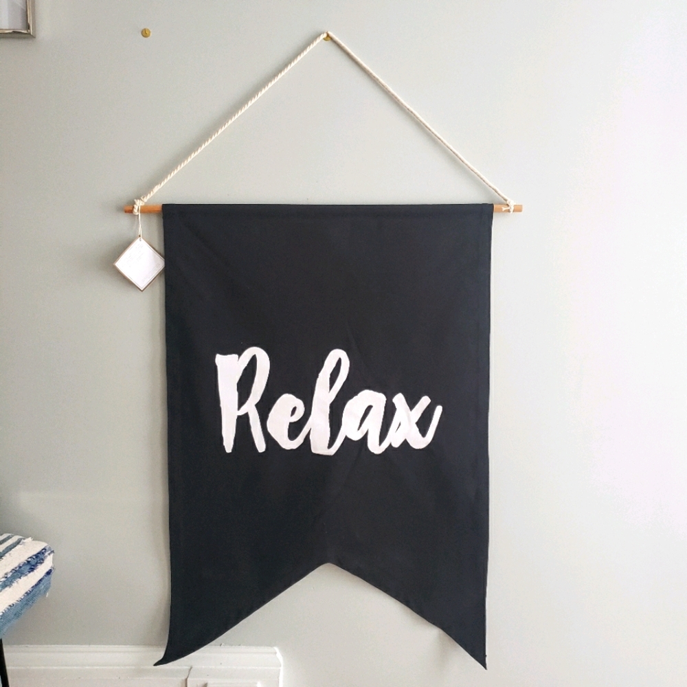 NWT Pottery Barn Teen Canvas Banner